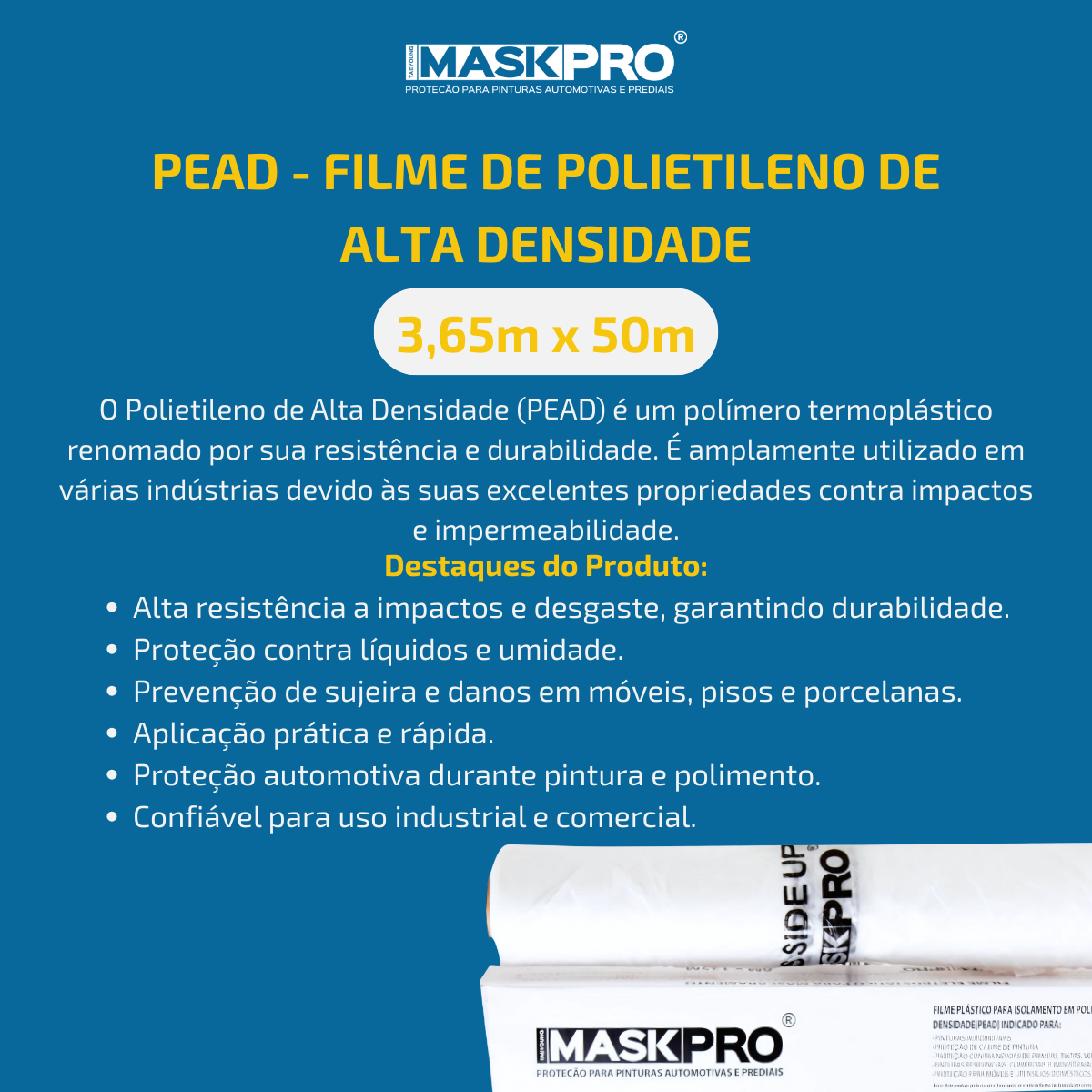 Filme de Polietileno de alta densidade 3,65m x 50m - Imagem 3