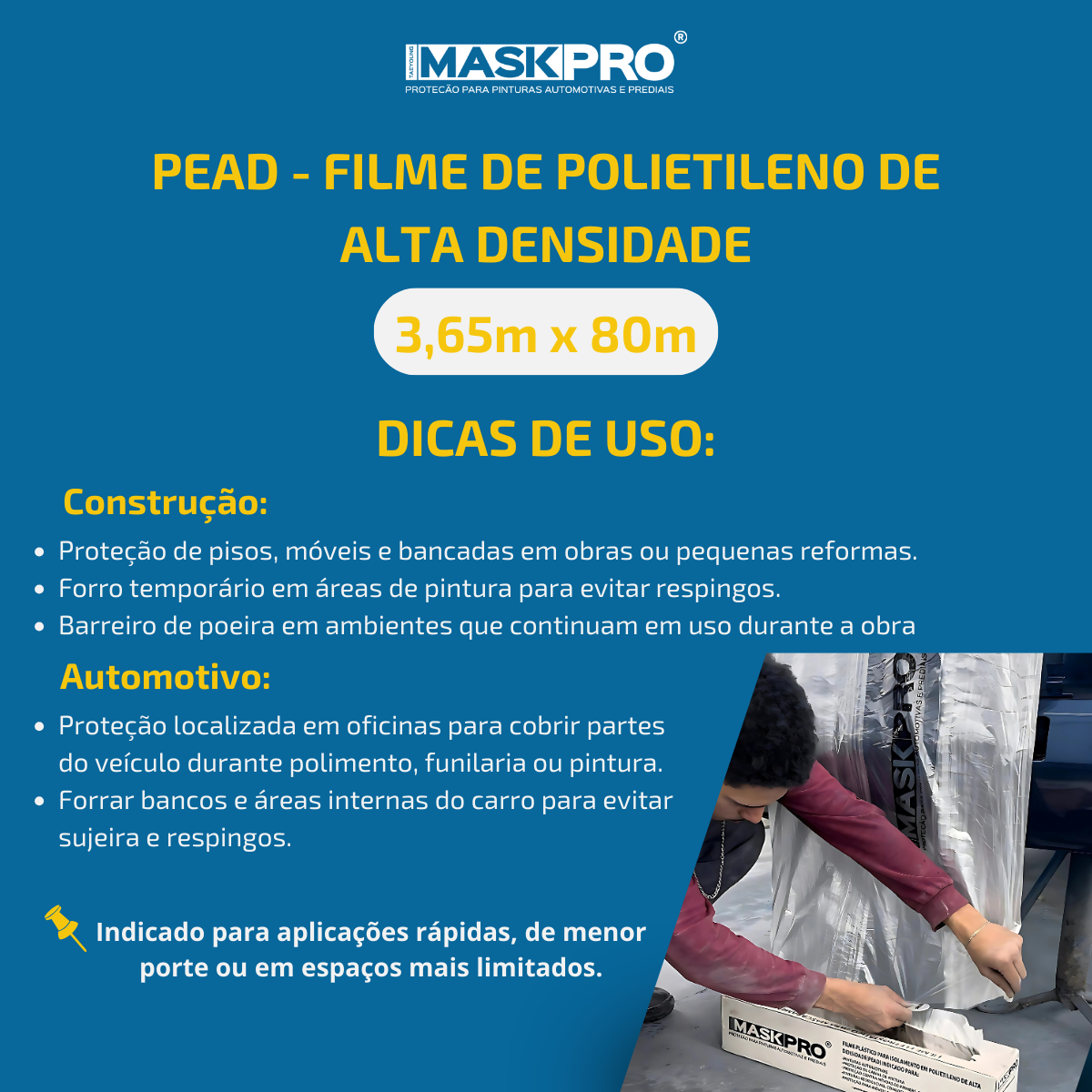 Filme de Polietileno de alta densidade 3,65m x 50m - Imagem 4