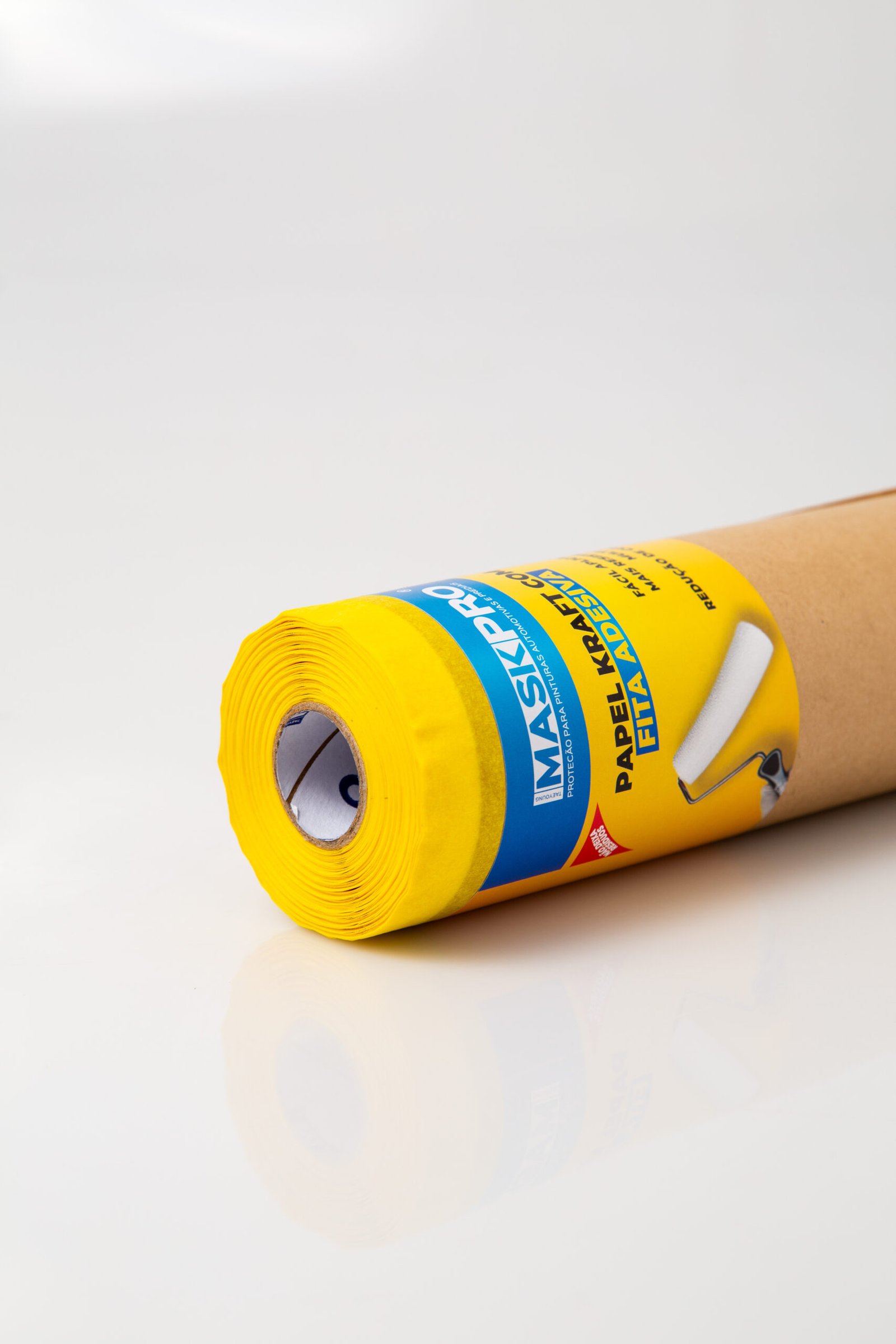 Papel Kraft com Fita Adesiva 10cm x 20m - Imagem 5