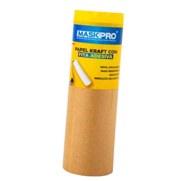 Papel Kraft com Fita Adesiva 15cm x 20m - Imagem 2